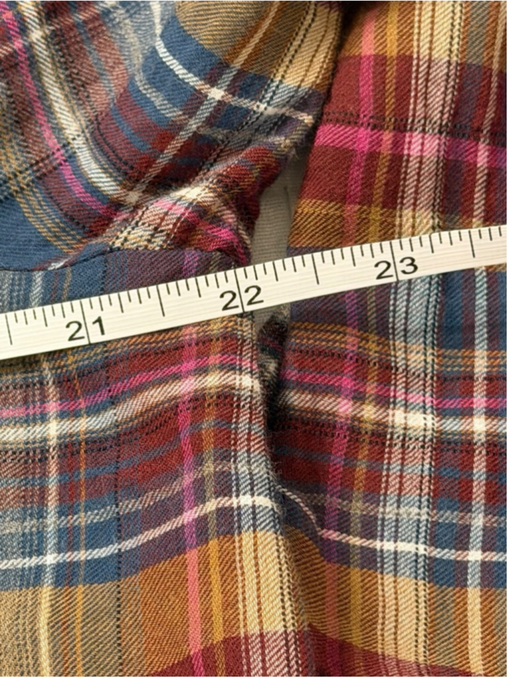 Johnny Was Plaid Embroidered Tunic Dress L Multicolor #7350 - Picture 11 of 11